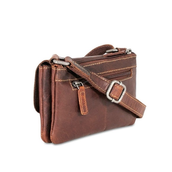 Jack Georges (EUC) Genuine Leather Mini Crossbody Bag - Picture 8 of 9